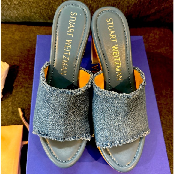 Stuart Weitzman Pearl Clog 85 Sandal - Picture 1 of 11